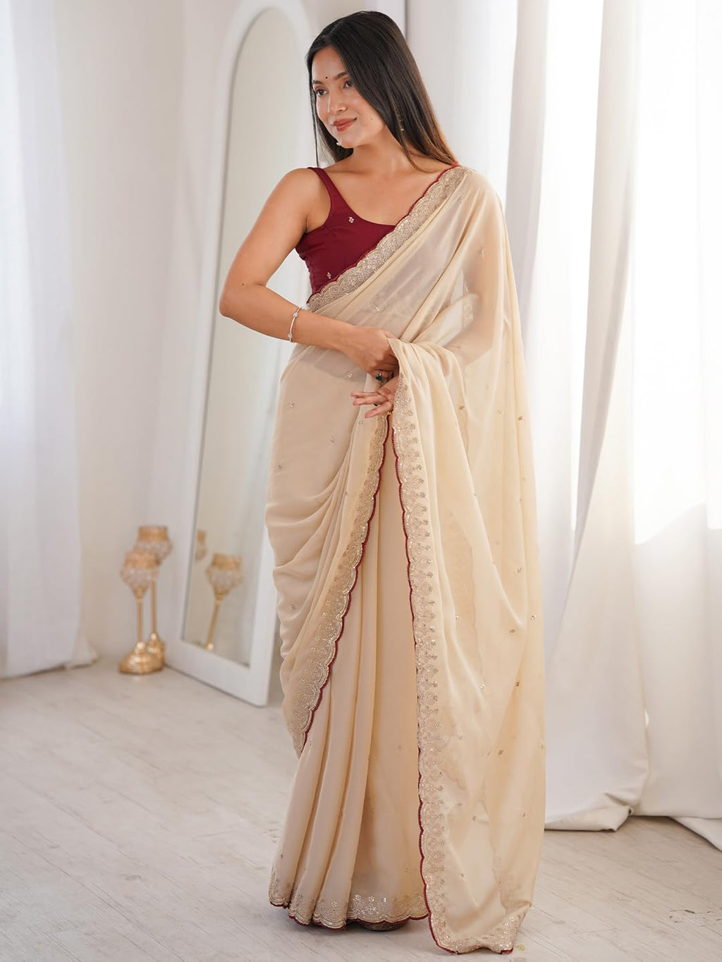 Georgette Georgette Floral Saree