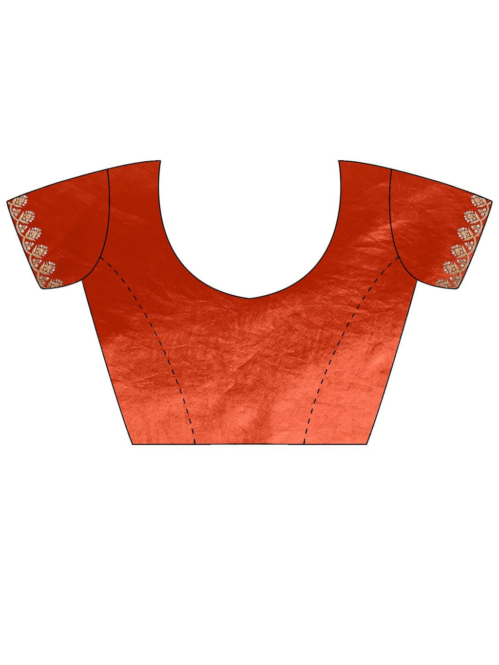 Copper Tissue Floral Saree