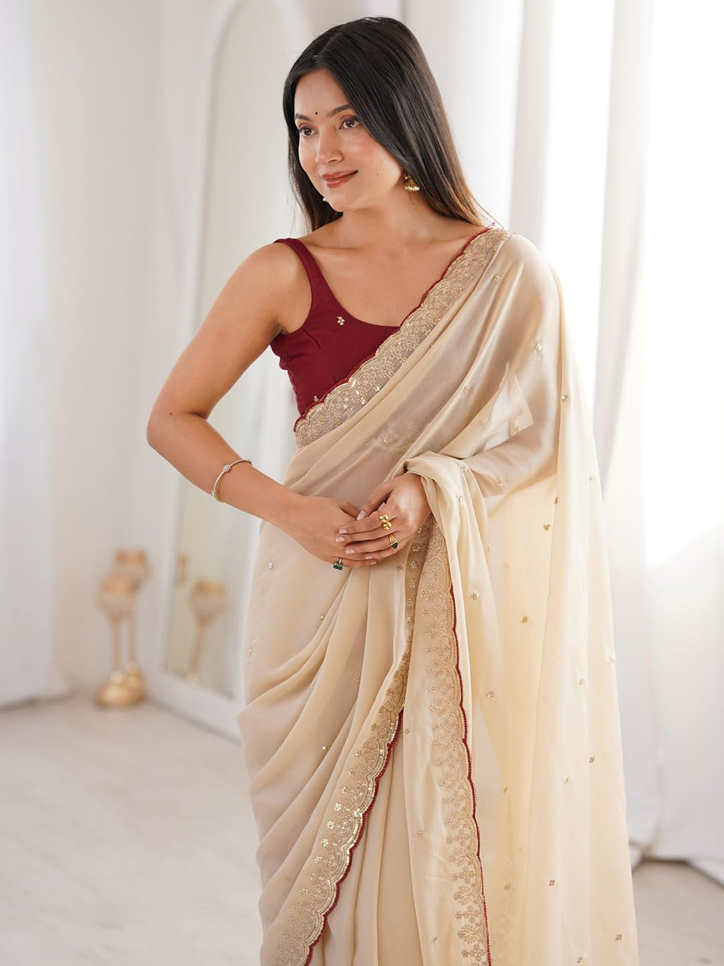 Georgette Georgette Floral Saree