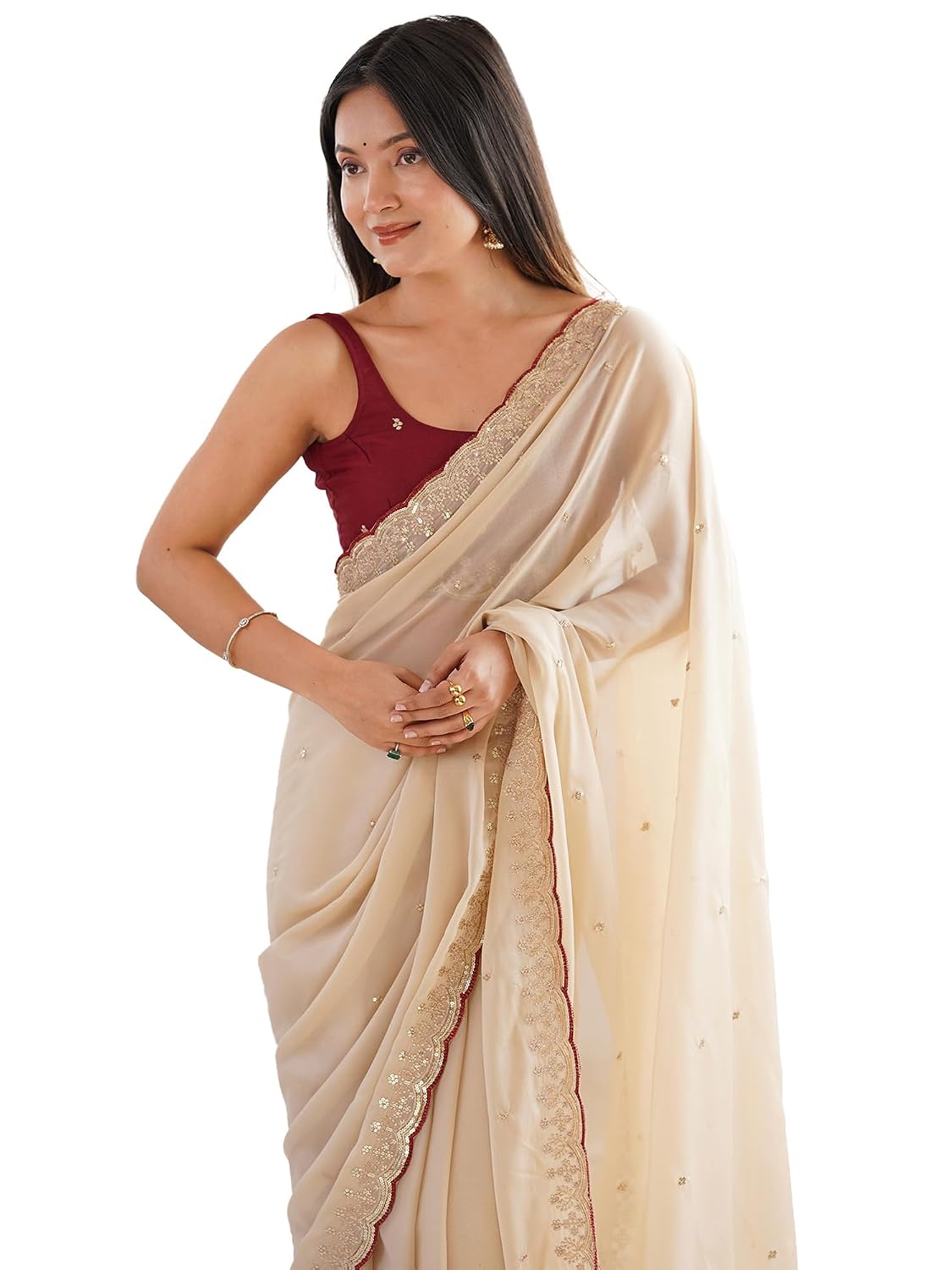Georgette Georgette Floral Saree