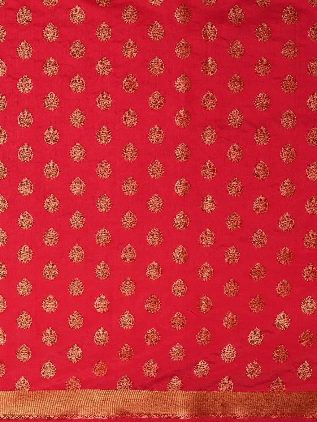 Red 2 Silk Blend Floral Saree