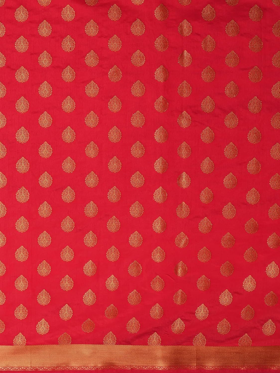Red 2 Silk Blend Floral Saree