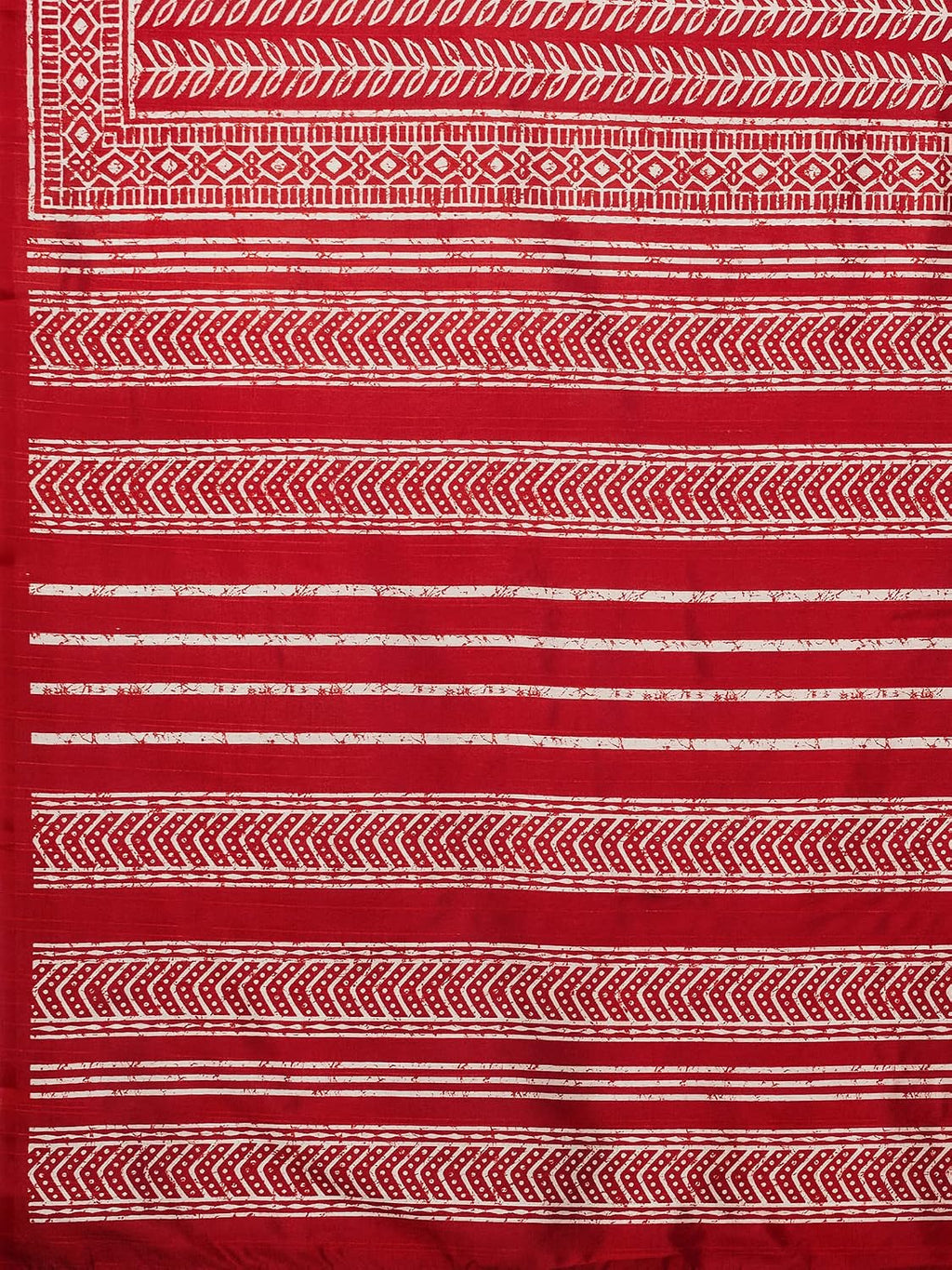 Red Bhagalpuri Silk Ethnic Motif Saree